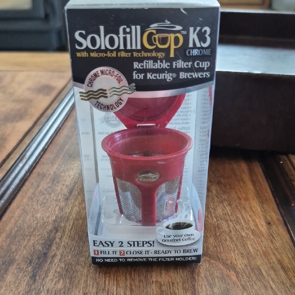 K3 Chrome Refillable Filter Cup - Red
